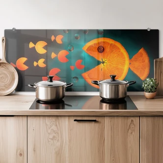 Ianeva - Sweet Orange - Panorama - Kitchen Splashback 