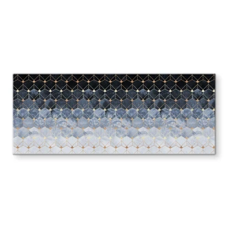 Splashback Fredriksson - Hexagons - Blue & Gold 