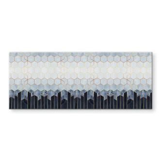 Splashback Fredriksson - Blue & White Hexagons 