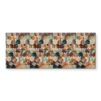 Splashback Fredriksson - Gold & Copper Hexagons 