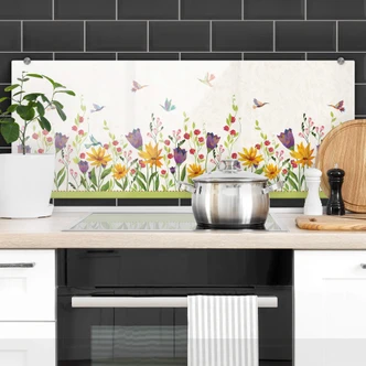 Splashback panorama Blanz – Flower Poetry 