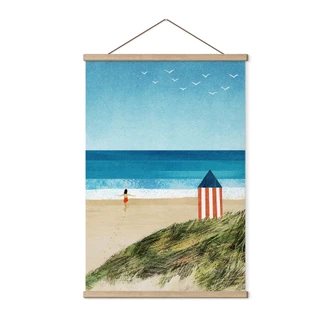 Textile poster Vacation by the sea with a view of the dunes - Rivers 