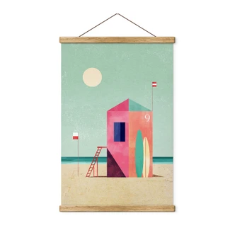 Textile poster life house on the beach - Rivers 