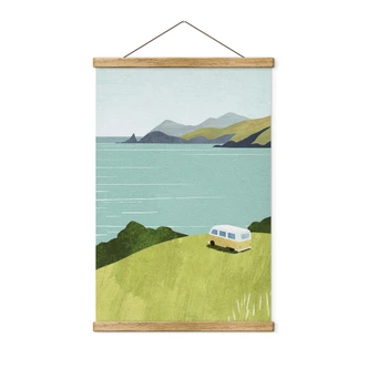 Textile poster Rivers - Life on the Coast 