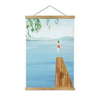 Textile poster Rivers - Wild Swim 