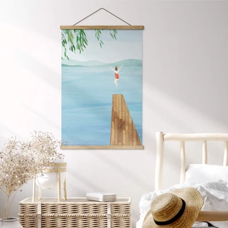 Textile poster Rivers - Wild Swim 