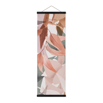 Textile poster Colorful eucalyptus leaves - Sisi & Seb - Panorama 
