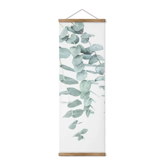 Canvas Textile poster Sisi & Seb - Eucalyptus: Several branches - Panorama 