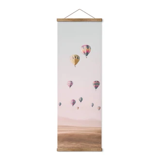 Textile poster Sisi & Seb - Hot air balloons - Panorama 