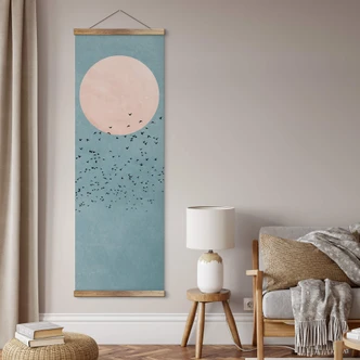 Textile poster Kubistika - Moonlight 