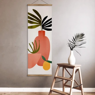 Textile poster Kubistika - Juicy lemon 