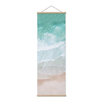 Textile poster Gentle waves on the beach - Sisi & Seb - Panorama 