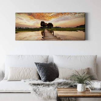 To the other Side - Panorama Canvas print 