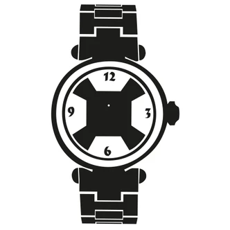 Sport Watch Wall sticker + Clock 