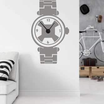 Sport Watch Wall sticker + Clock 