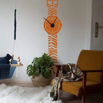Tiger Watch Wall sticker + Clock 