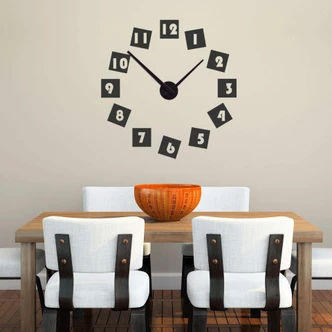 Digits Wall sticker + Clock 