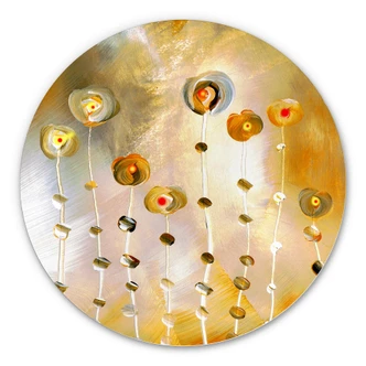Alu-Dibond Wall Circle Niksic - Golden Eye 