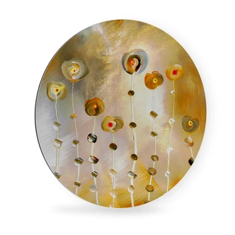 Alu-Dibond Wall Circle Niksic - Golden Eye 