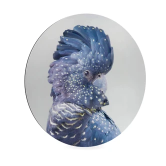 Alu-Dibond Wall Circle Sisi & Seb - Blue Cockatoo 