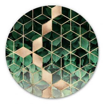 Alu-Dibond Wall Circle Fredriksson - Nature Meets Geometry 