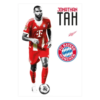 Wall sticker FC Bayern player Jonathan Tah 2025/26 