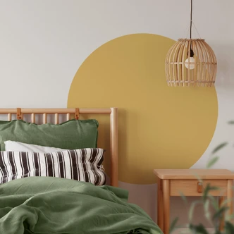 Wall sticker Circle mustard yellow 