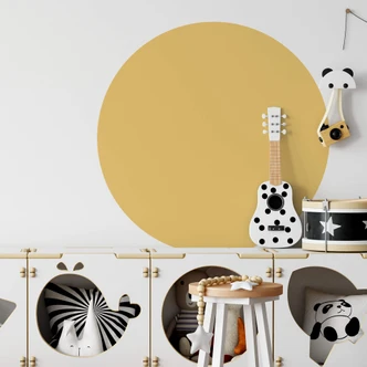 Wall sticker Circle mustard yellow 