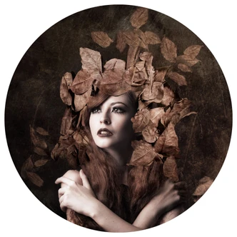 Wall sticker round - Artemis daughter of Zeus 
