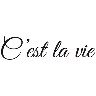 Wall sticker C'est la vie 