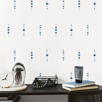 Wall sticker shapes - Geometric circles in blue 