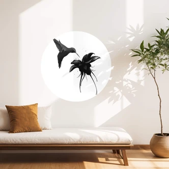 Wall sticker Round Ireland - Hummingbird 