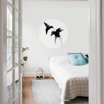 Wall sticker Round Ireland - Hummingbird 