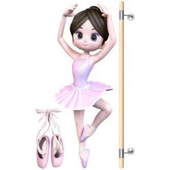 Wall sticker Agullo - Ballerina + Ballet shoes 