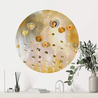 Wall sticker round Niksic - Golden Eye 