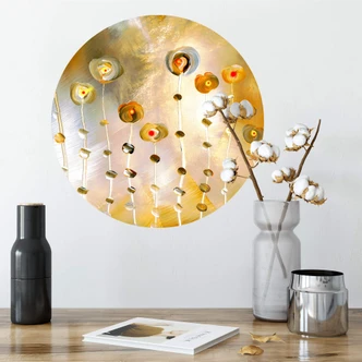Wall sticker round Niksic - Golden Eye 