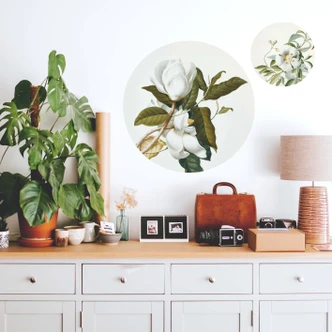 Wall sticker round Ehret - Rose 