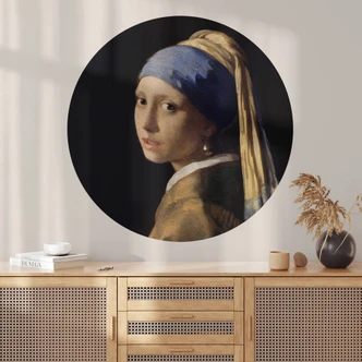 Wall sticker Vermeer - The girl with the pearl ear ring 