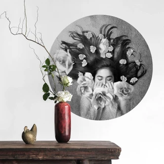 Wall sticker round Sulistyono - Sleep 