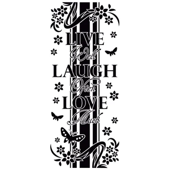 Banner Live Laugh Love Wall sticker 