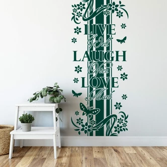 Banner Live Laugh Love Wall sticker 