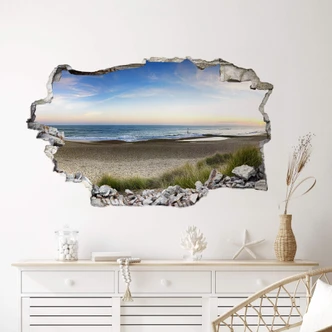 3D wall sticker beach panorama 
