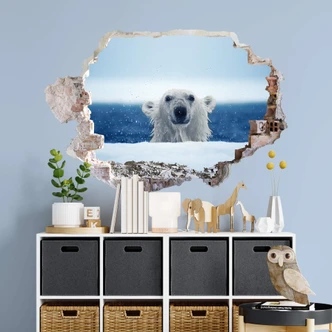 3D wall sticker National Geo polar bear 