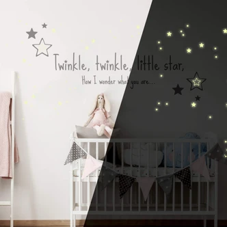 Twinkle Twinkle Little Star... + Glow in the Dark Wall sticker 