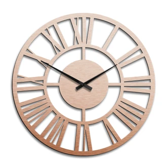 XXL Clock Alu-Dibond Copper Ø 70 cm 